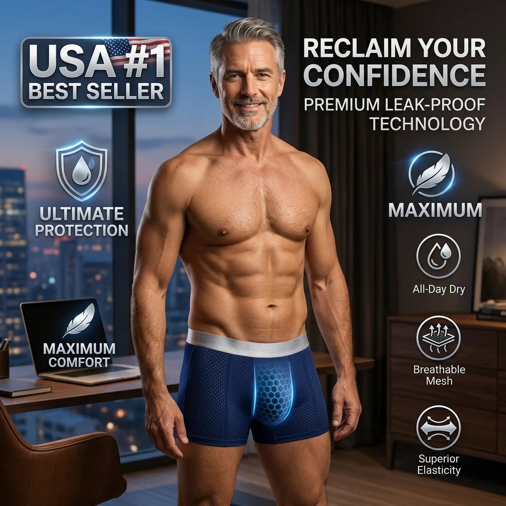 🔥 Bestseller Premium Leakproof Ice Silk Mesh Men's Boxer Briefs