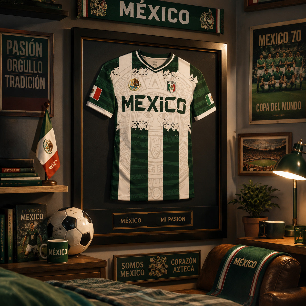 🇲🇽 2026 Mexico Aztec Calendar Soccer Jersey ⚽☀️