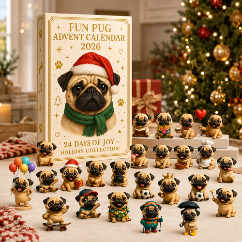 2026 Fun Pug Advent Calendar🎄🐶