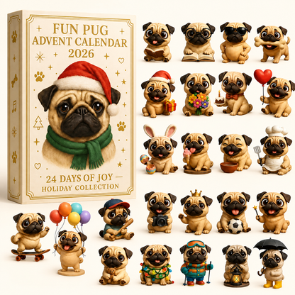2026 Fun Pug Advent Calendar🎄🐶