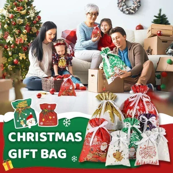 🏆50K+ SOLD! 🔥Christmas Sale 48% OFF🎅Drawstring Christmas Gift Bags (Biodegradable)