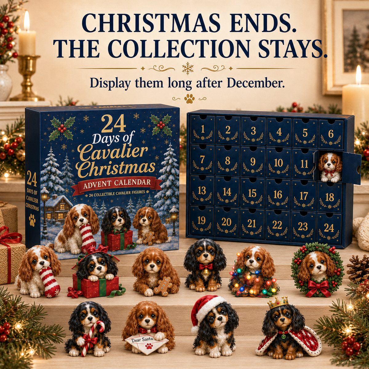 ⭐🐶 24 Days of Cavalier Christmas Advent Calendar 2026 – 24 Collectible Cavalier Surprises