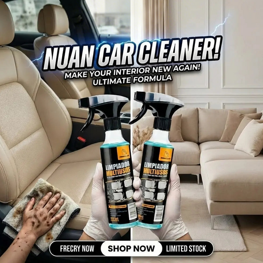 Multipurpose Foam Cleaner Spray - Heavy Duty Stain Remover for Car Interiors & Home Surfaces