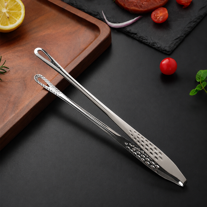 🍖 Stainless Steel BBQ Tongs – Heavy-Duty Grill Tool for Easy Flipping & Serving