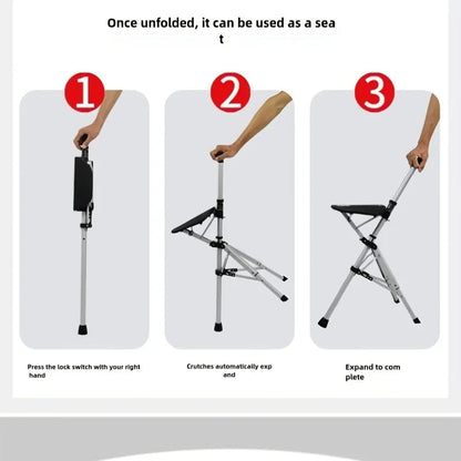 Folding Portable Cane Chair: The Best Gift for Seniors