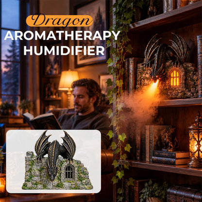 🐉 Dragon Castle Aromatherapy Humidifier – Fantasy Fire-Breathing Mist Decor!