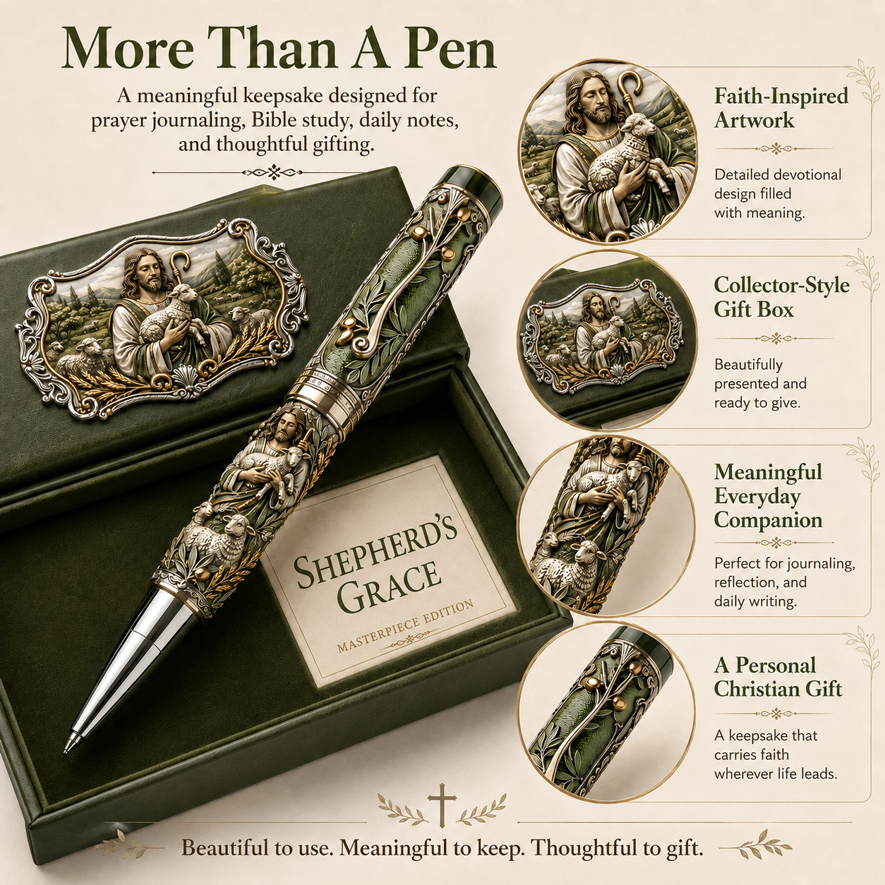🔥 LAST DAY 49% OFF – ✝️ Sacred Legacy Faith-Inspired Keepsake Pen Collection | 6 Devotional Designs for Prayer Journaling, Bible Study & Meaningful Christian Gifts 🖊️✨