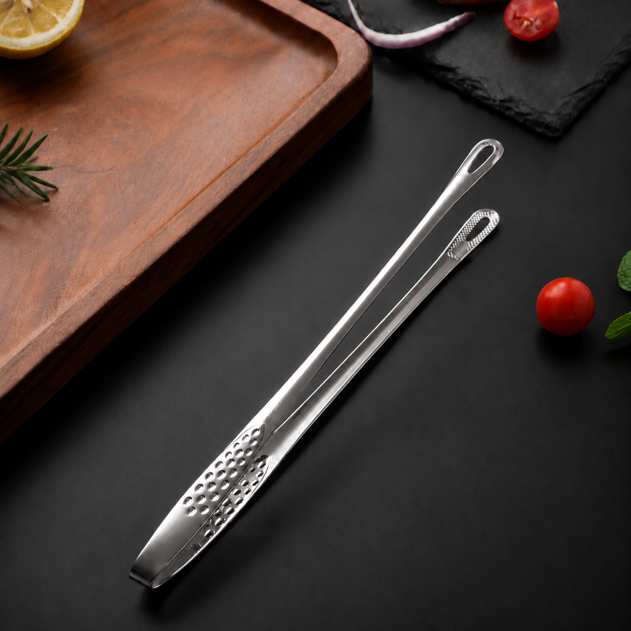 🍖 Stainless Steel BBQ Tongs – Heavy-Duty Grill Tool for Easy Flipping & Serving