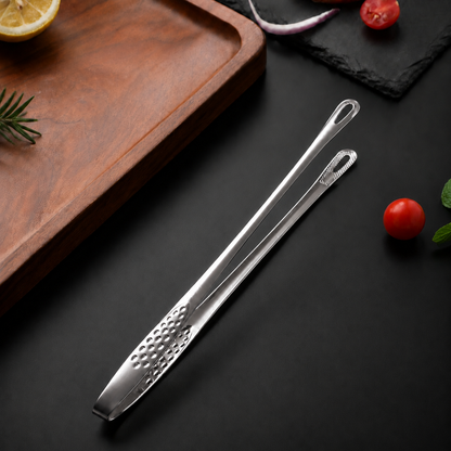 🍖 Stainless Steel BBQ Tongs – Heavy-Duty Grill Tool for Easy Flipping & Serving