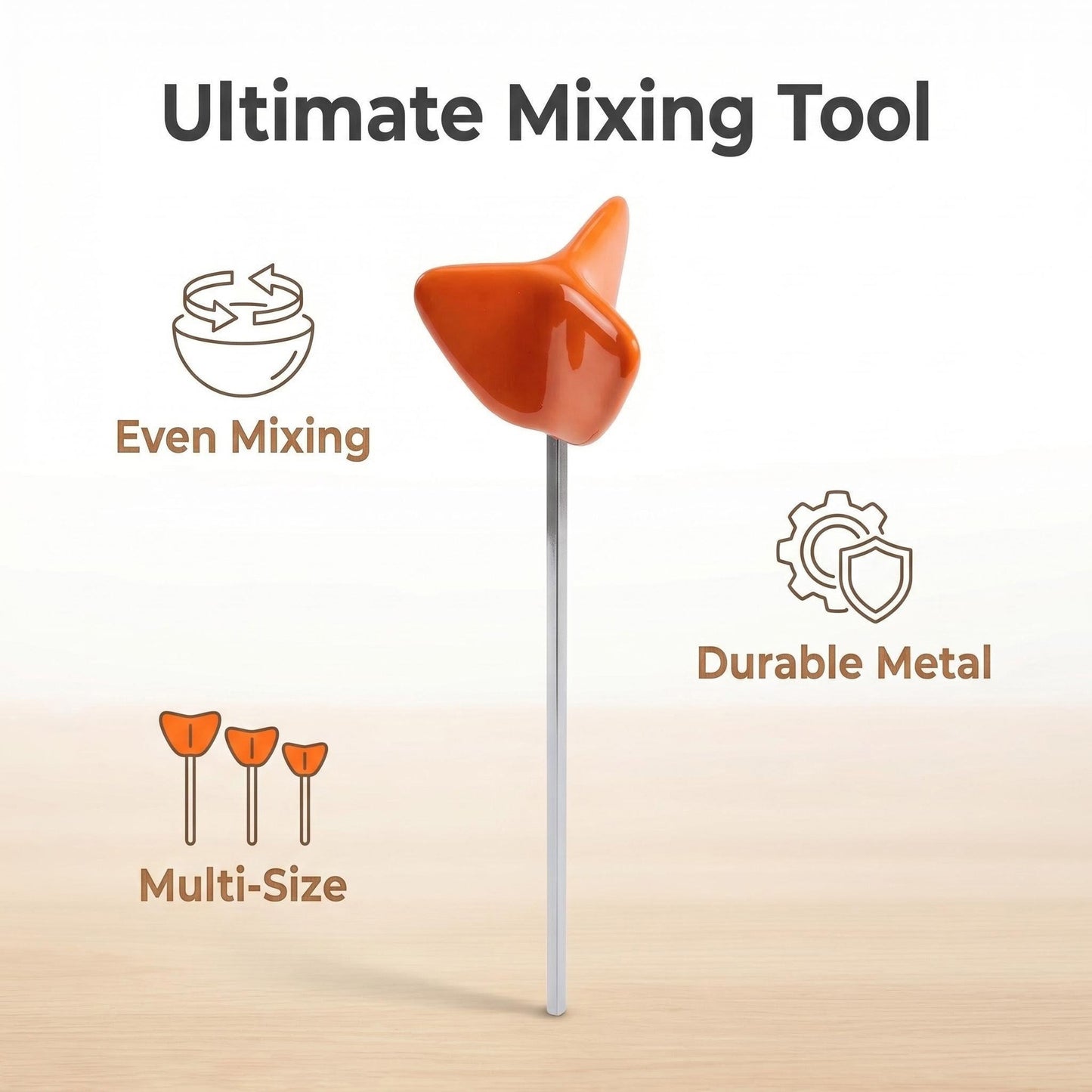 Easy-Clean Silicone Drill Mixer – Fits All Standard Drills