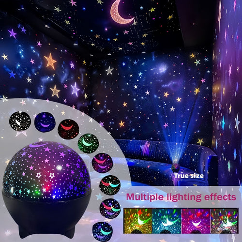 5-in-1 Kids Star Projector Night Light – 93 Lighting Effects with Remote & 360° Rotation