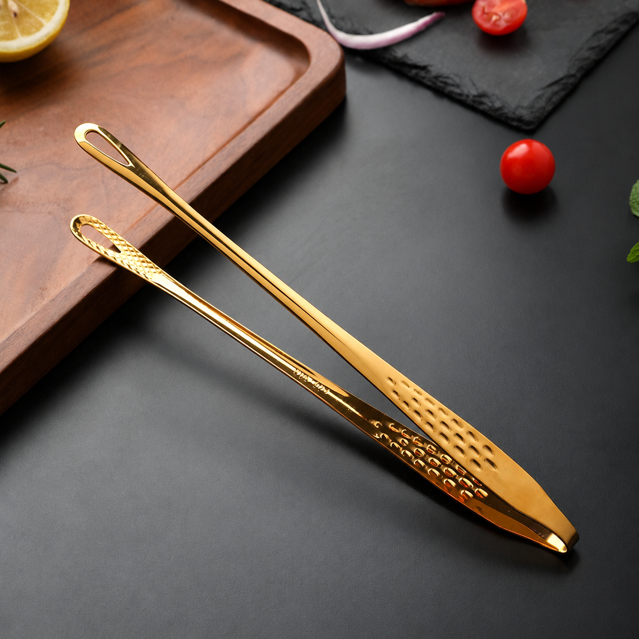 🍖 Stainless Steel BBQ Tongs – Heavy-Duty Grill Tool for Easy Flipping & Serving
