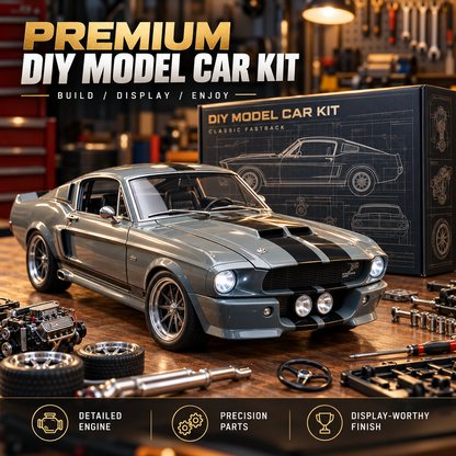 🔥LAST DAY 50%🏎️ 1967-Inspired GT500 Fastback DIY Model Car Kit – Build & Display!!!