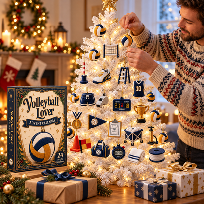🎄 LAST CHANCE 50% OFF – 24-Day Volleyball Advent Calendar With 24 Game-Day Ornaments 🏐