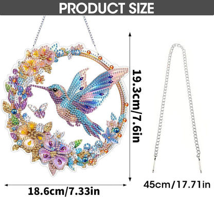 💥LAST DAY 49% OFF - Hummingbird Diamond Art Hanging Ornament Kit