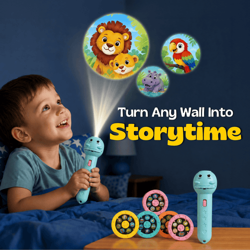 🌙 Kids Animal Story Projector – Magical Bedtime Flashlight