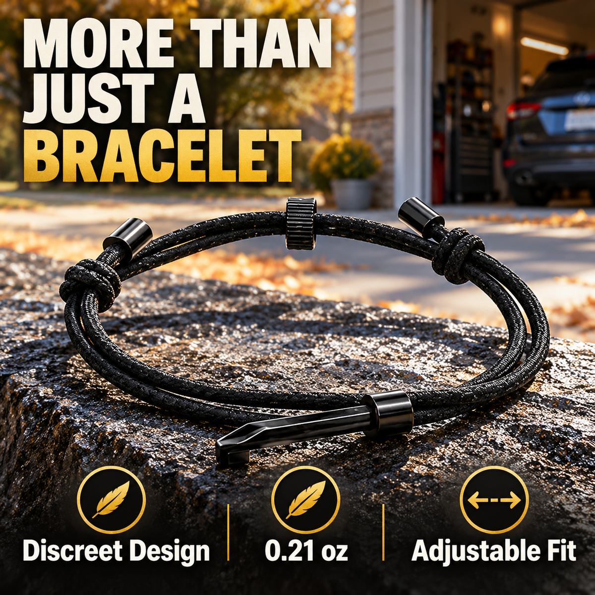 🎁 BUY 1 GET 1 FREE | Emergency Escape Bracelet – Discreet Glass Breaker & Hidden Self-Rescue Tool