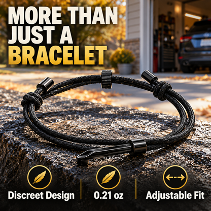 🎁 BUY 1 GET 1 FREE | Emergency Escape Bracelet – Discreet Glass Breaker & Hidden Self-Rescue Tool