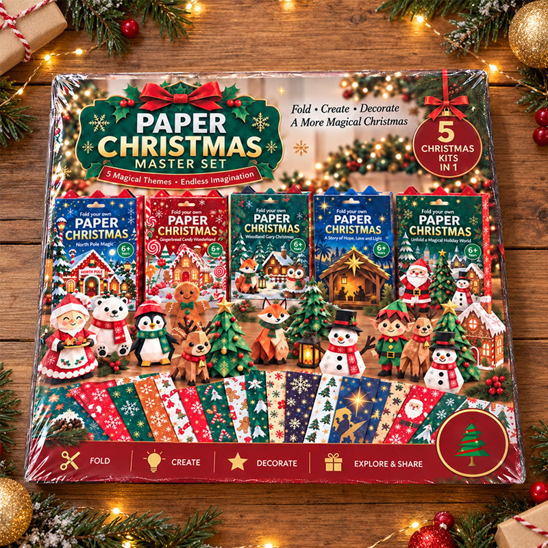 🎄DIY Christmas Paper Craft Kit🎅 – Fold, Create & Build Your Own Festive Village ✂️