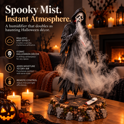 👻Ghostly Reaper Mist Humidifier – Spooky Halloween Décor with Remote 🎃