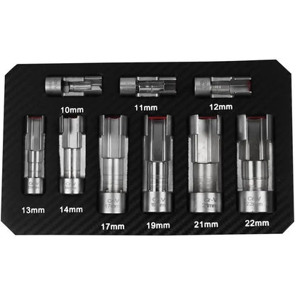 🔧 10–22mm Diesel Injector Fuel Line Socket Wrench Set