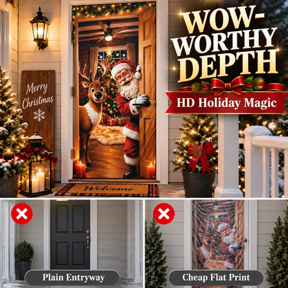 Magical Christmas Door Cover & Holiday Party Banner 🎄