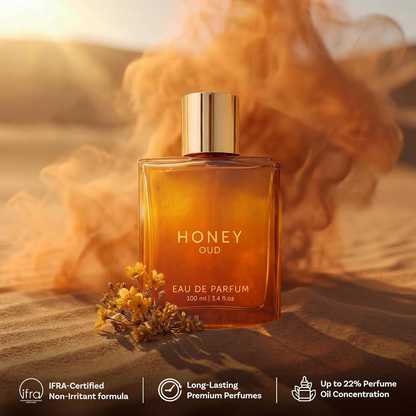 🔥 49% OFF | Honey Oud Eau de Parfum – Golden Sweetness Meets Smoky Seduction
