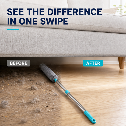 Flexible Microfiber Gap Duster | Bendable Dust Cleaner for Under Furniture, Beds, Sofas & Appliances