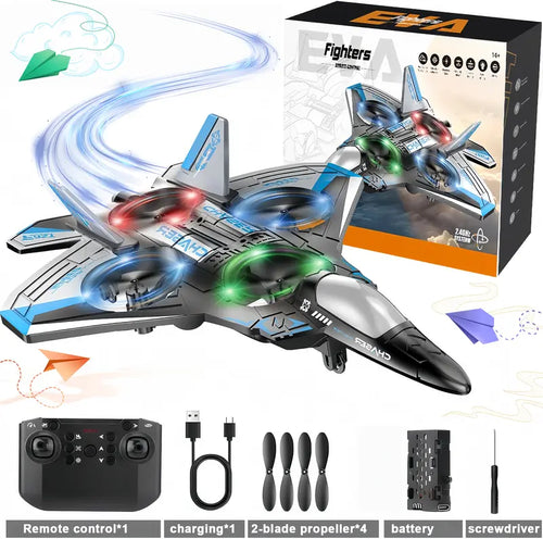 Colorful LED Stunt Fighter Jet Drone