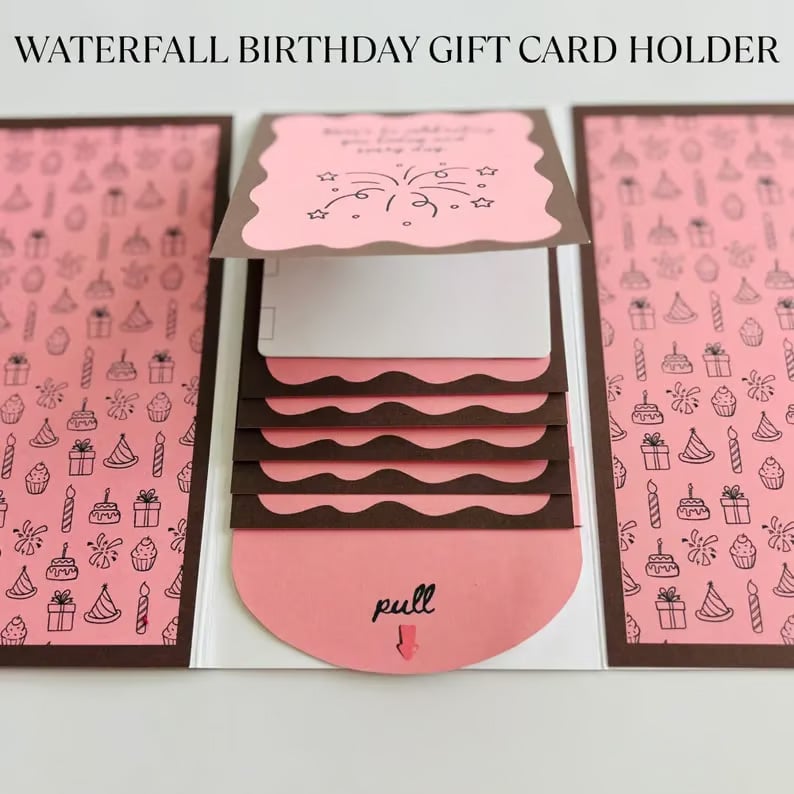 ⏰LAST DAY 50% OFF - 2026 New🎅🎁 Waterfall Christmas Gift Card Booklet 💳✨