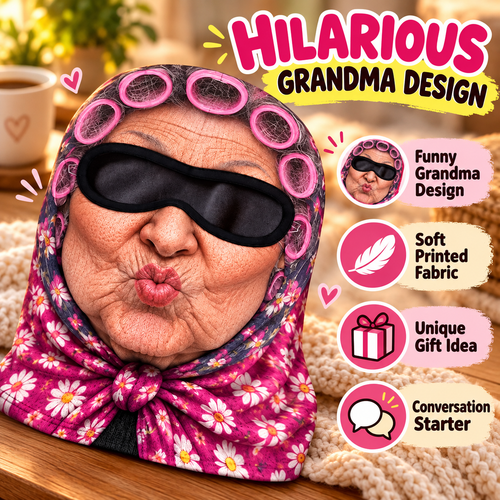 Funny Grandma Print Ski Mask