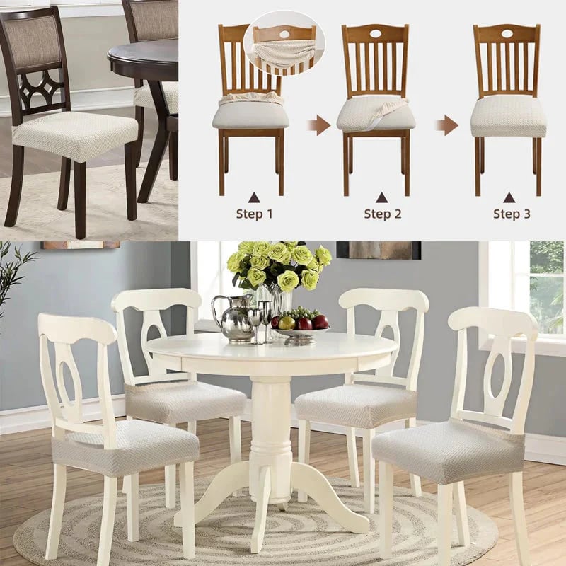 🎅🔥 Waterproof Jacquard Chair Covers! Durable, Stylish & Easy-Clean 🪑✨