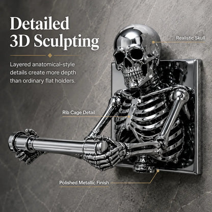 💀✨ 3D Skeleton Toilet Paper Holder