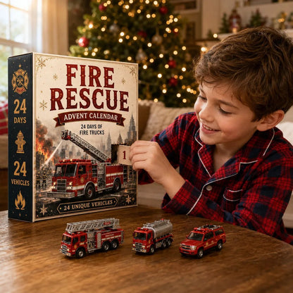 🚒 24-Day Vehicle Advent Calendar – Build A New Fleet Every Morning Before Christmas