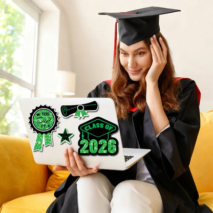 20 Pcs Graduation Magnets 2026 Cruise Door Car Magnets  Congrats Grad Cap Magnetic Decorations for Refrigerator Garage Cruise Door Party Stickers