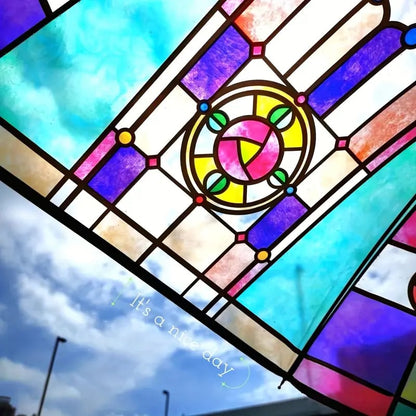 🌈Cathedral Art Stained‑Glass Inspired Automatic Umbrella