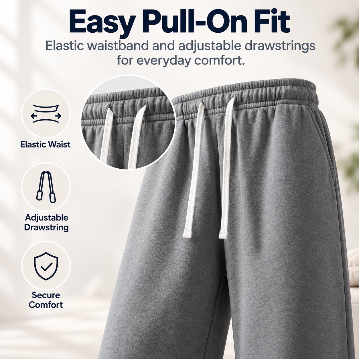 4-Pack  Ultra-Soft Wide-Leg Sweatpants