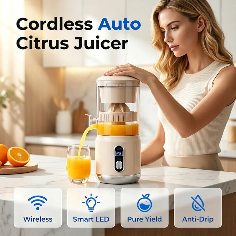 Portable Cordless Electric Citrus Juicer