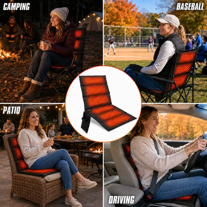 🔥 Portable Foldable Heated Seat Cushion – USB-Powered with 3 Heat Settings