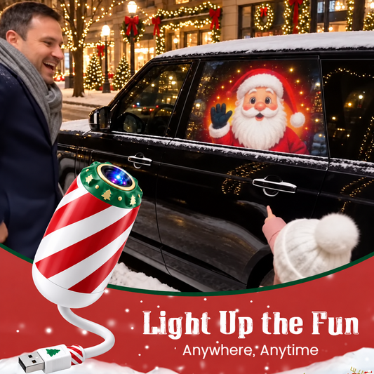 🎅🌠🎄 Merry Ride Christmas Car Projector Light – 5D Festive Projection Effect！