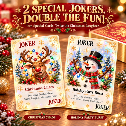 🃏 🎅 Christmas Party Fun Playing Cards -Make Your Christmas Game Night More Fun!