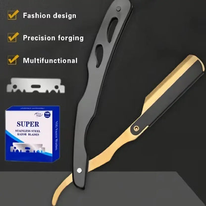 🪒🔪Retro Foldable Manual Shaver (including 100 blades)