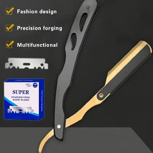 🪒🔪Retro Foldable Manual Shaver (including 100 blades)