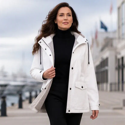🏆 LIMITED TIME 65% OFF ❤️‍🔥 Women's Plush-Lined Windproof Hooded Jacket