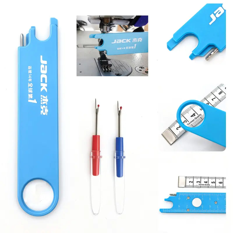 Industrial Flatbed Sewing Machine Jack 3 In 1 Needle Threading Device