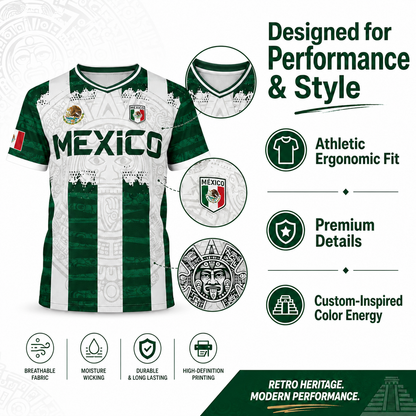 🇲🇽 2026 Mexico Aztec Calendar Soccer Jersey ⚽☀️