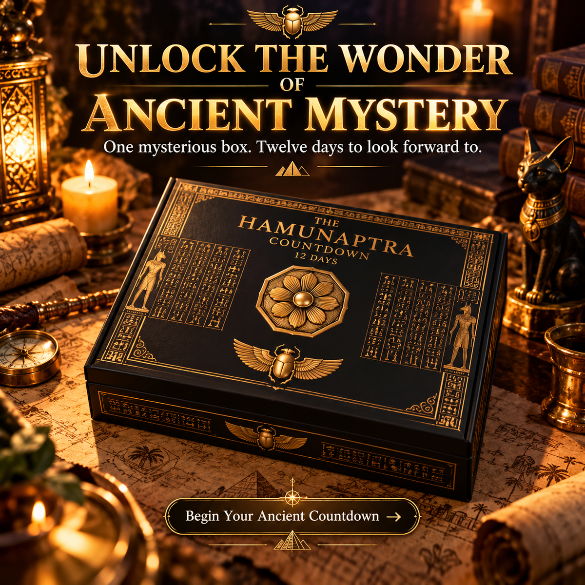 12-Day Ancient Egyptian Mystery Countdown Box