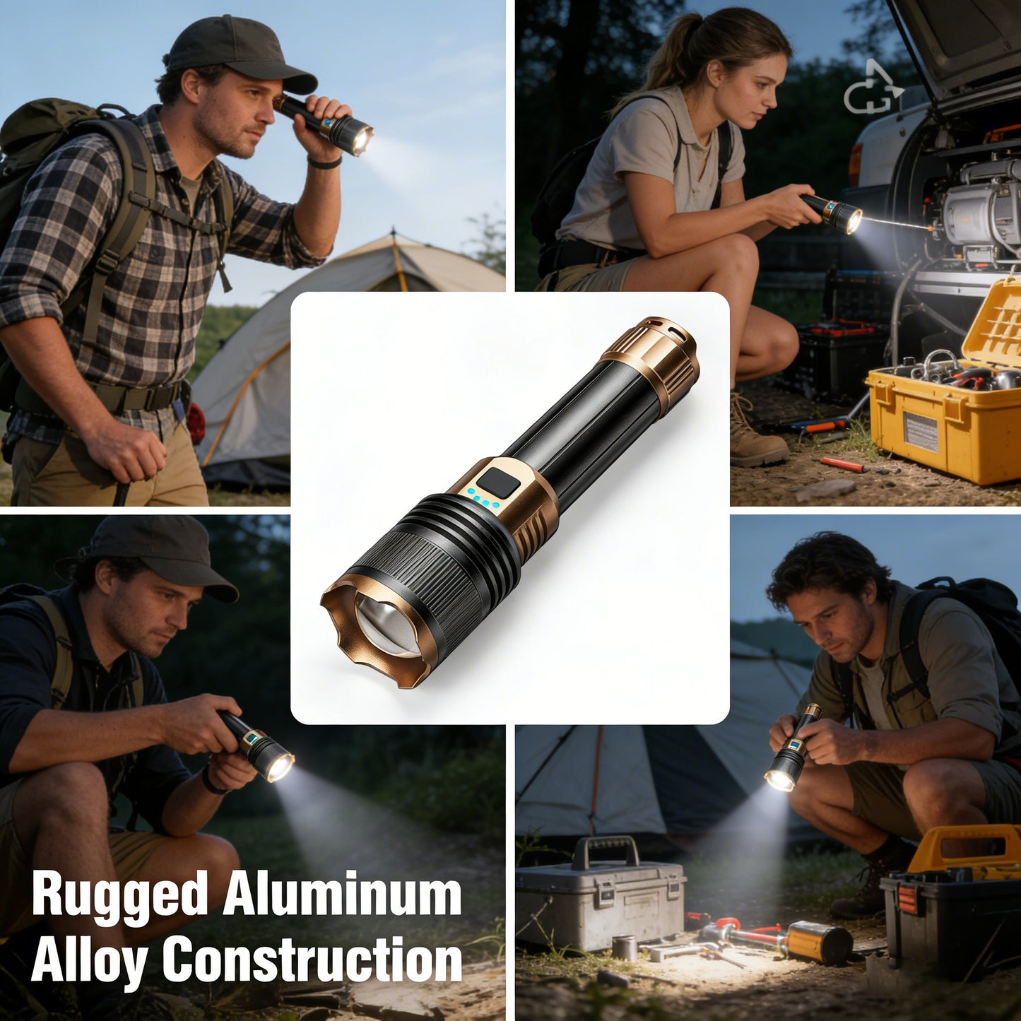 🔦Rechargeable Outdoor Long-Range Ultra-Bright Laser Flashlight