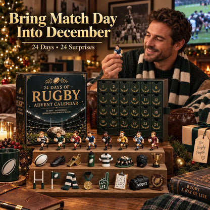 🏈🎁Rugby Advent Calendar 2026 – 24 Rugby-Themed Collectible Surprises Christmas Countdown Gift(📦Buy 2 Free Shipping)