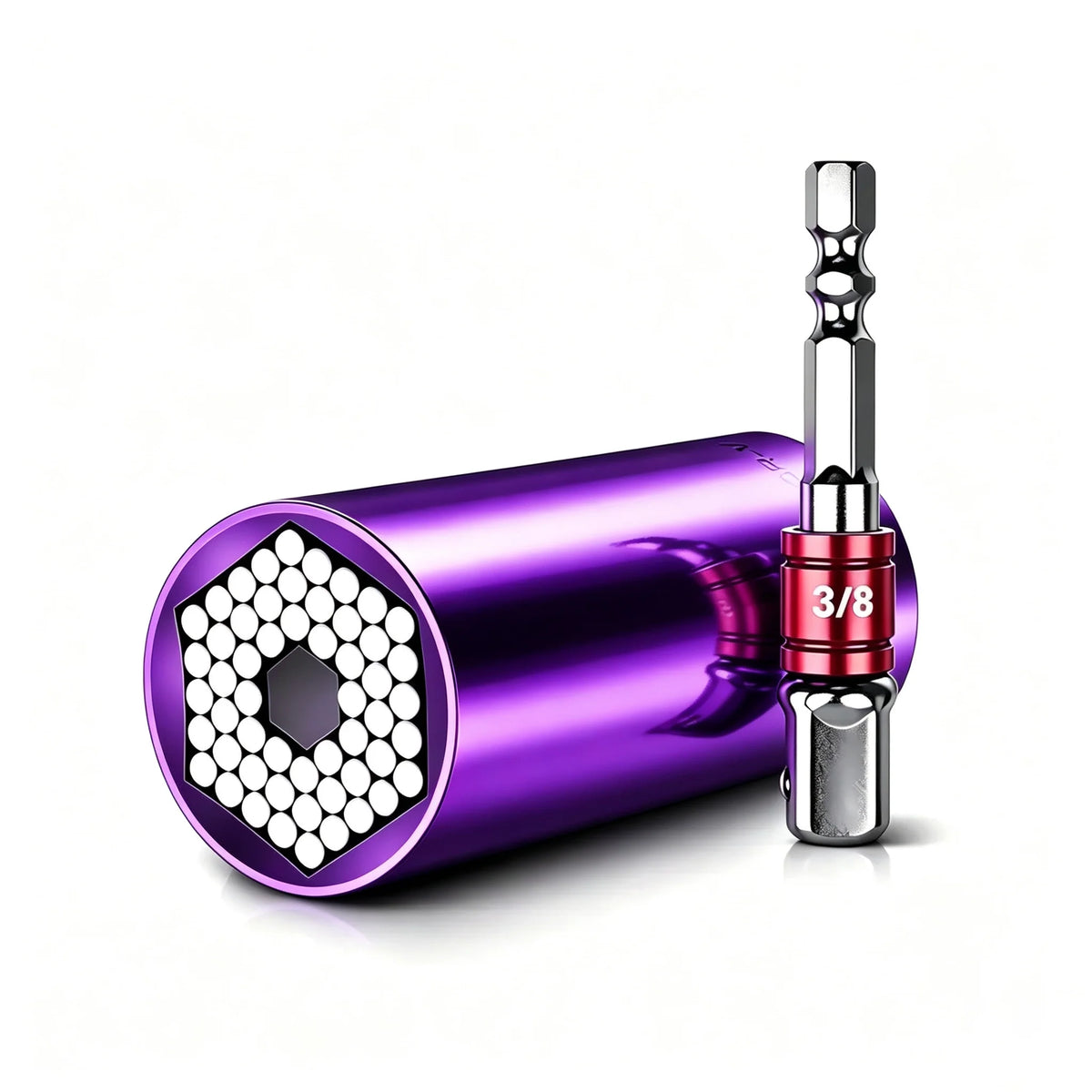 🎁Universal Grip Socket Tool With Power Drill Adapter – 7–19mm